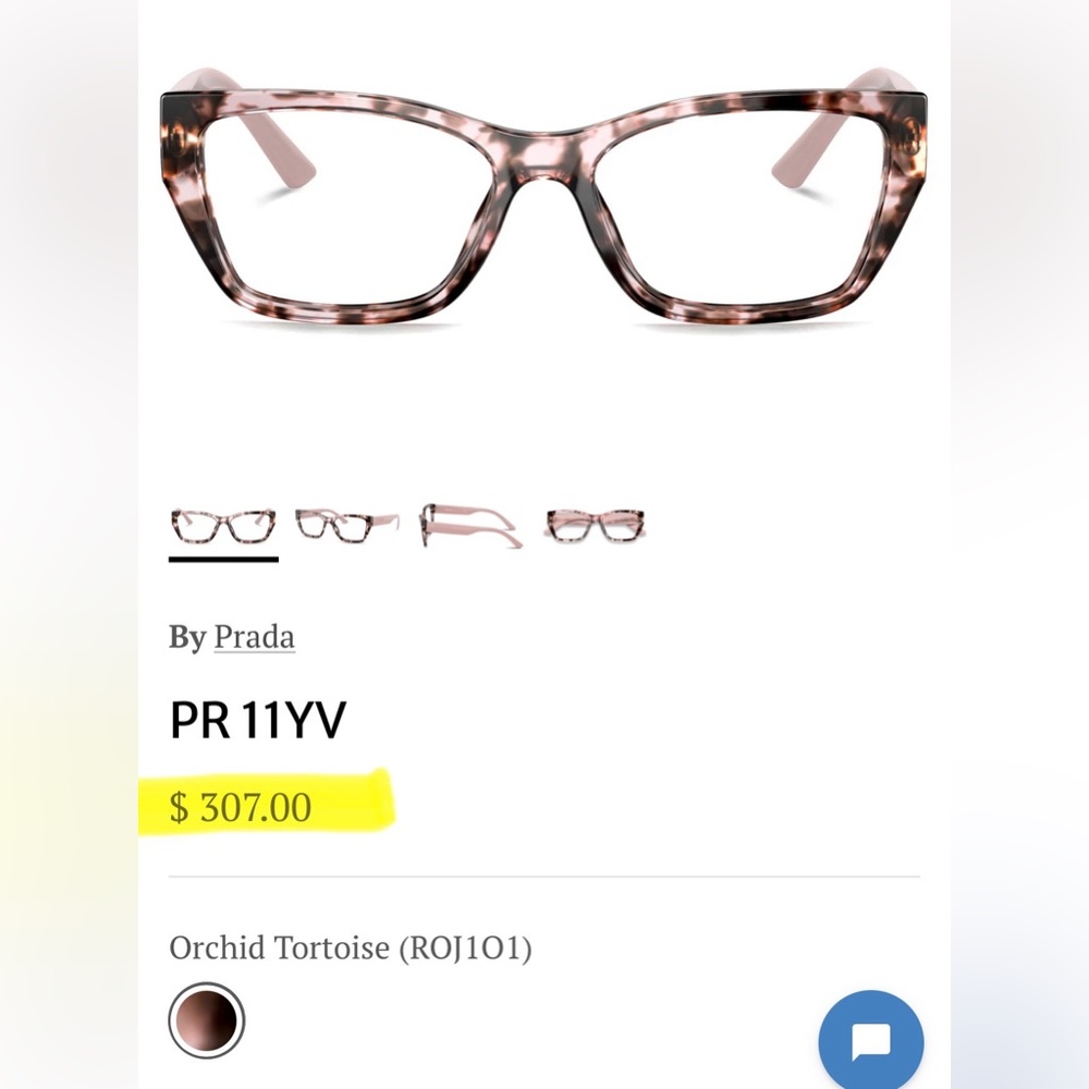 Prada eyeglass frames in orchid tortoise. Gently and rarely used. +Case/cloth - Picture 2 of 16